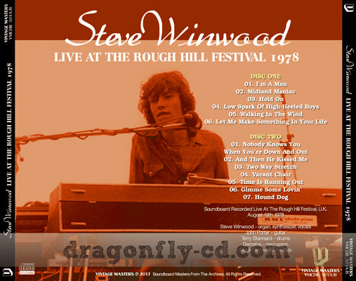 STEVE WINWOOD / LIVE AT THE ROUGH HILL FESTIVAL 1978 SOUNDBOARD (2CDR)