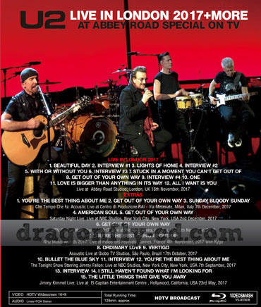 U2 / LIVE IN LONDON 2017 + MORE PRO-SHOT (1BDR)