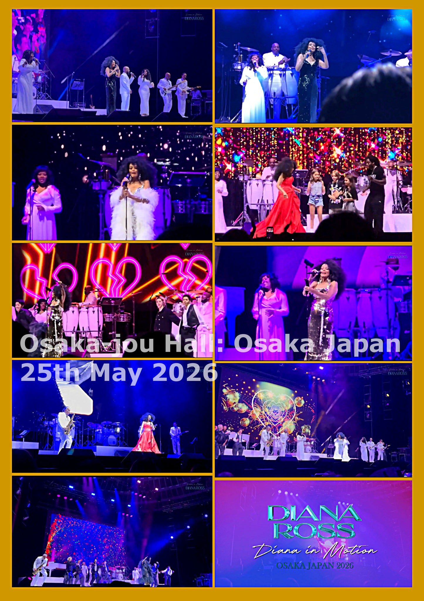 Diana Ross / Diana in Motion 2026 Japan Tour Final Japan Show Two (1DVDR)