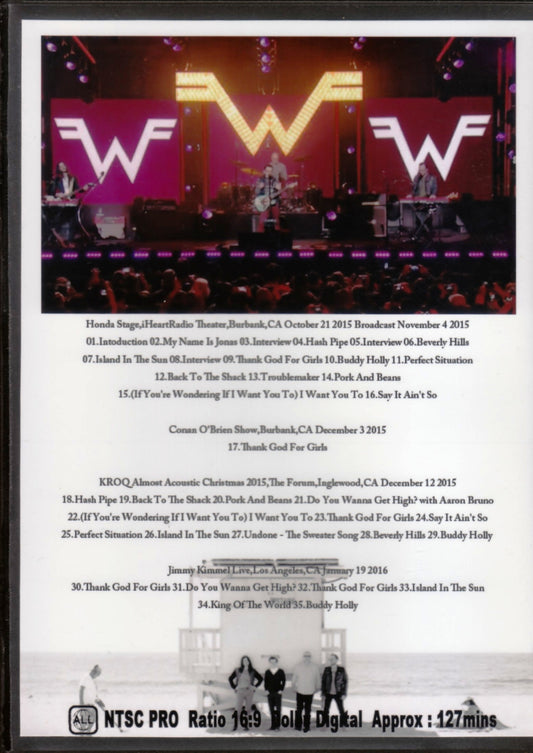 Weezer / Programma TV e Live 2015-2016 (1DVDR (disco etichetta bianca))