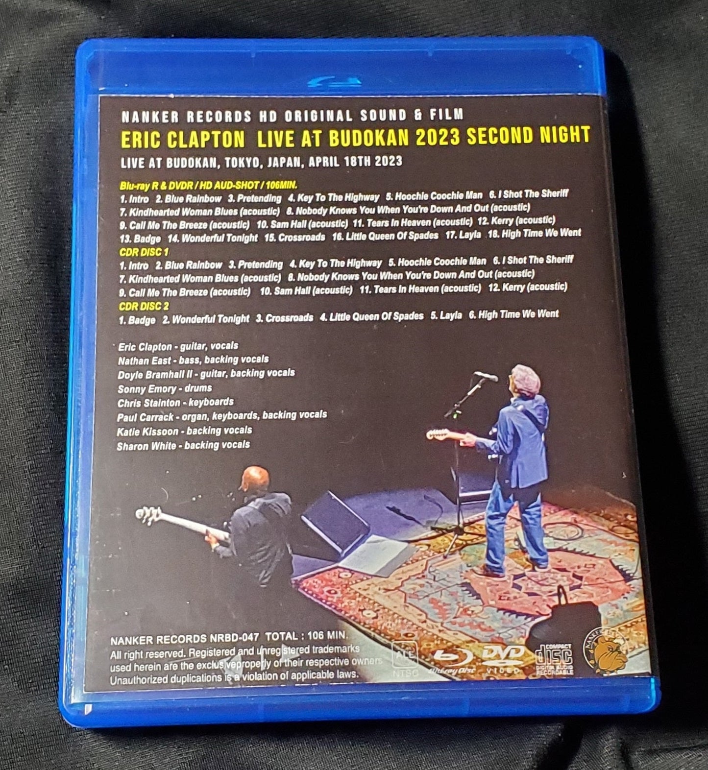 ERIC CLAPTON / LIVE AT BUDOKAN 2023 SECOND NIGHT (1BDR+1DVDR+2CDR)