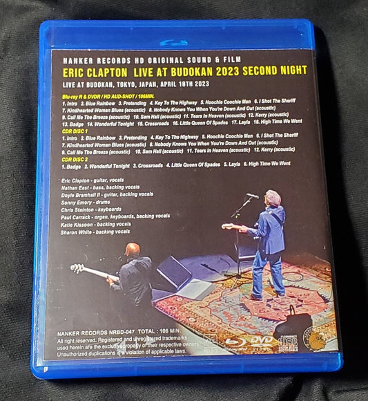 ERIC CLAPTON / LIVE AT BUDOKAN 2023 SECOND NIGHT (1BDR+1DVDR+2CDR)