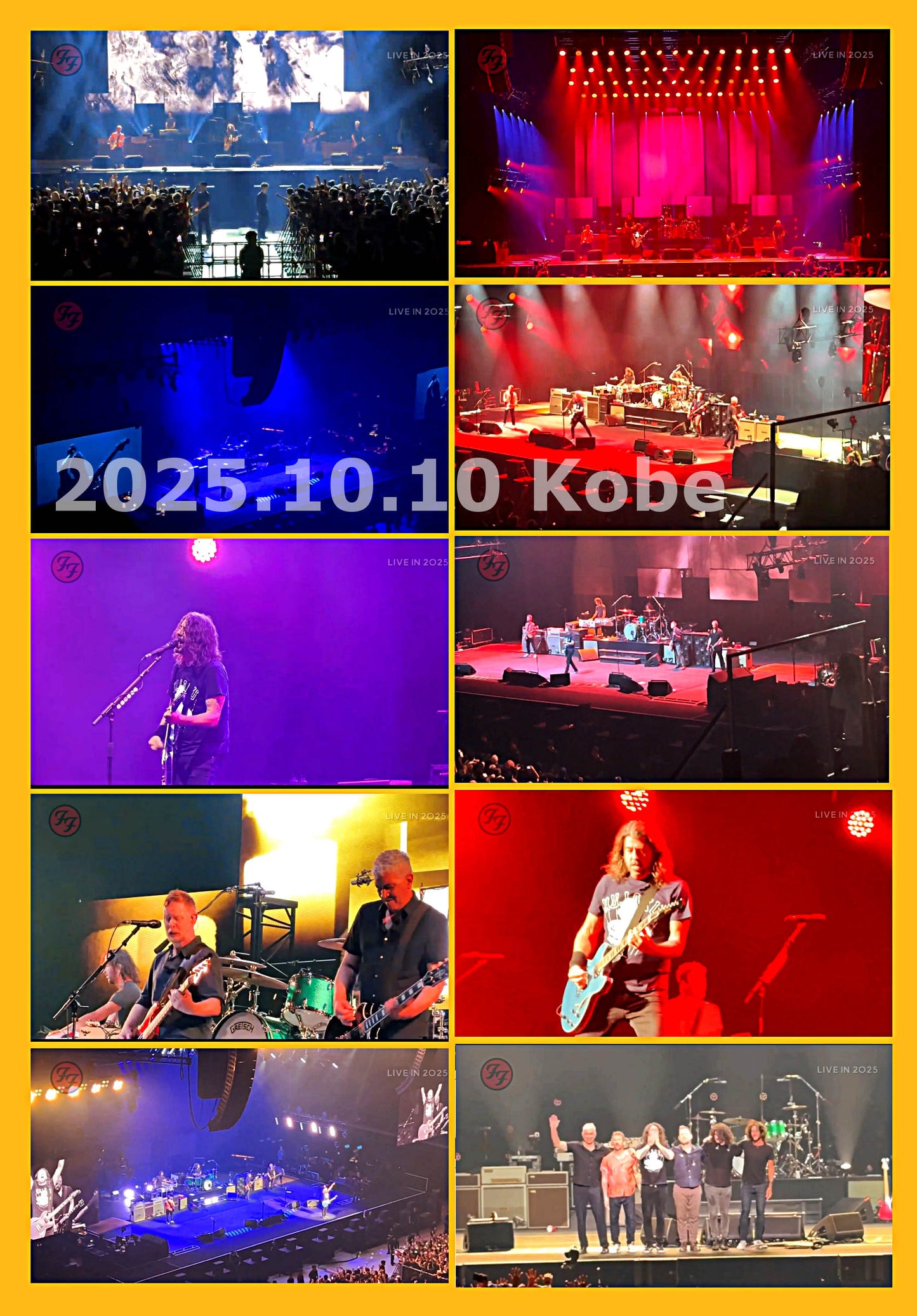 Foo Fighters / 2025 Japan Tour Final Date October 10th Kobe 4cam Audio Multi edit (1BDR)