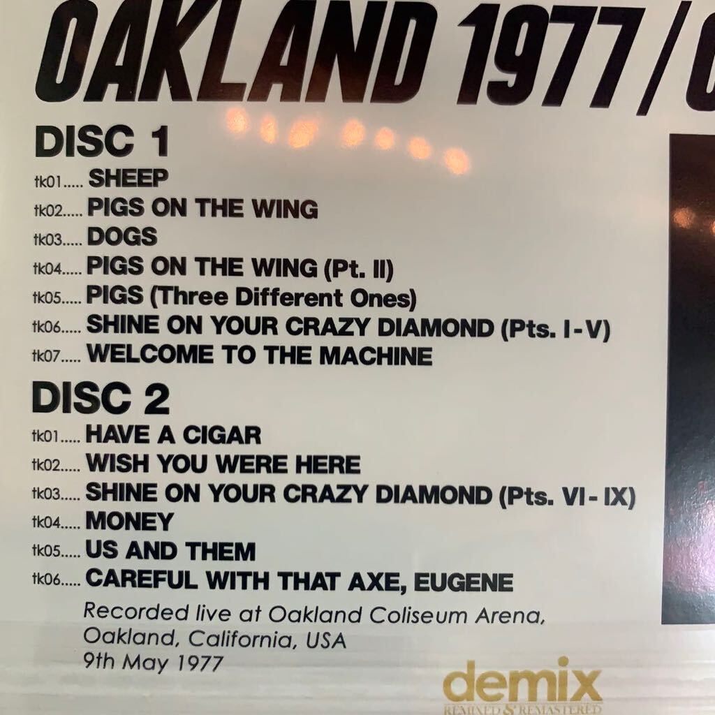 PINK FLOYD / OAKLAND 09/05/1977 (2 CD + Mini póster)
