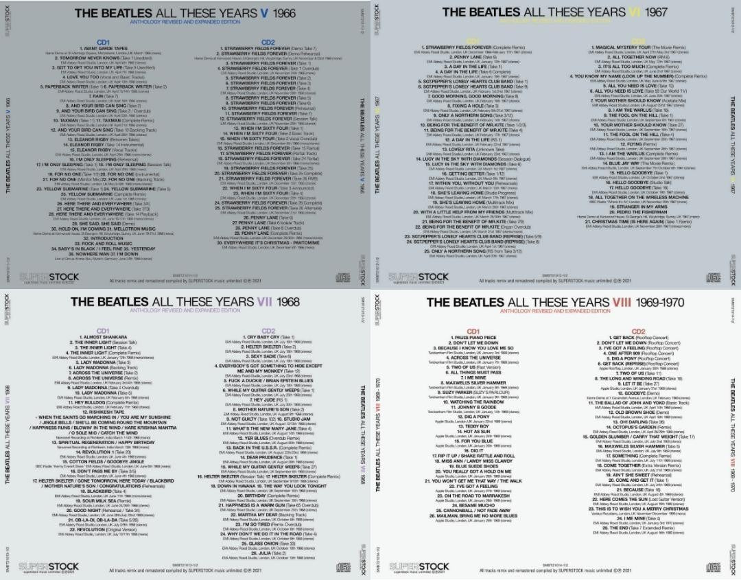THE BEATLES / GET BACK SESSIONS TWICKENHAM & COMPLETE APPLE MASTERS & ALL THESE YEARS ANTHOLOGY VOL1-8 16 Set (32CD Set)