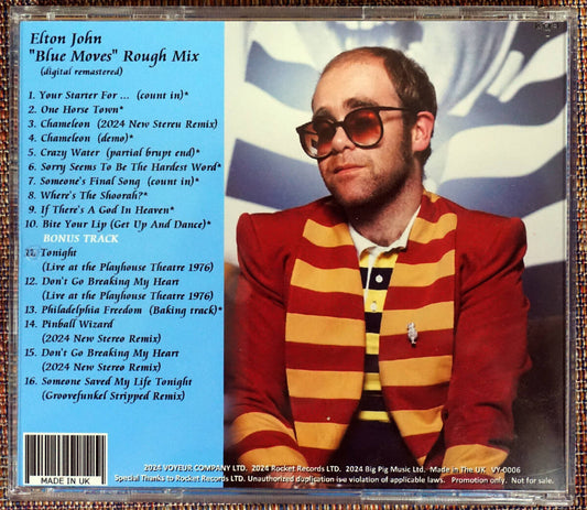 ELTON JOHN / BLUE MOVES Rough Mix Remastered Edition (1CDR)