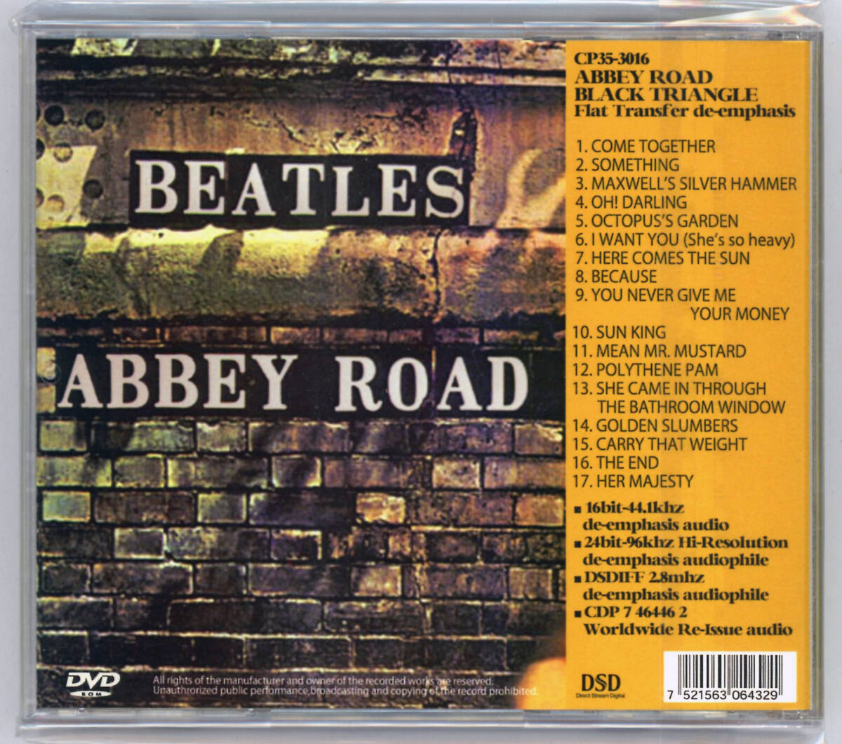 THE BEATLES / ABBEY ROAD BLACK TRIANGLE (1DVDR)