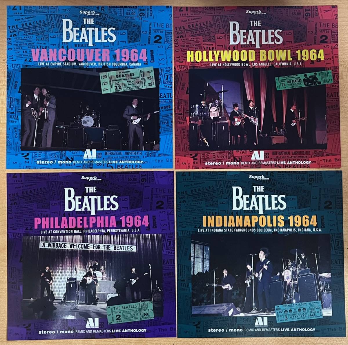 THE BEATLES / LIVE ANTHOLOGY 1964 4Titles Set (4CD) – WORLD MUSIC