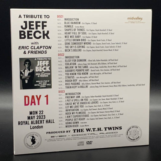 ERIC CLAPTON / JEFF BECK TRIBUTE CONCERT (6CD+ 2DVDR) Empress Valley Box
