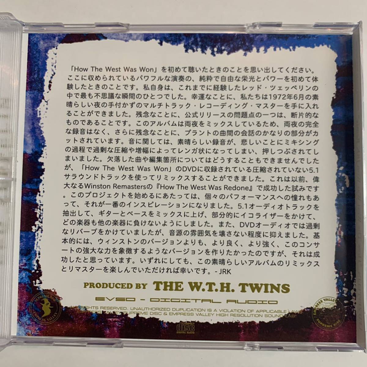 LED ZEPPELIN / HOW THE WEST WAS WON JRK REMIX (3CD)