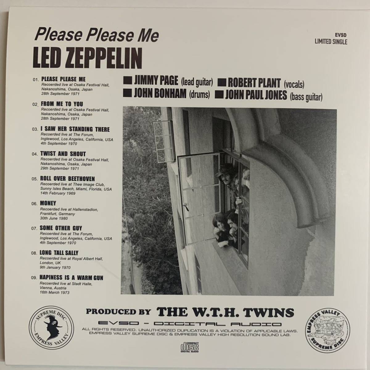 Led Zeppelin Please Please Me LIVE IN OSAKA 928 6CD BOX SET Empress Valley
