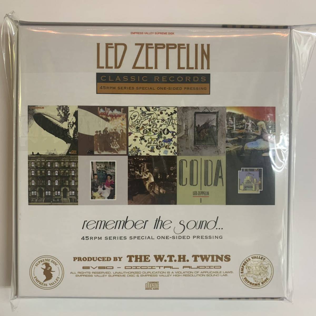 Led Zeppelin / Classic Records 45 RPM One Side Pressing 12CD Box Empress Valley