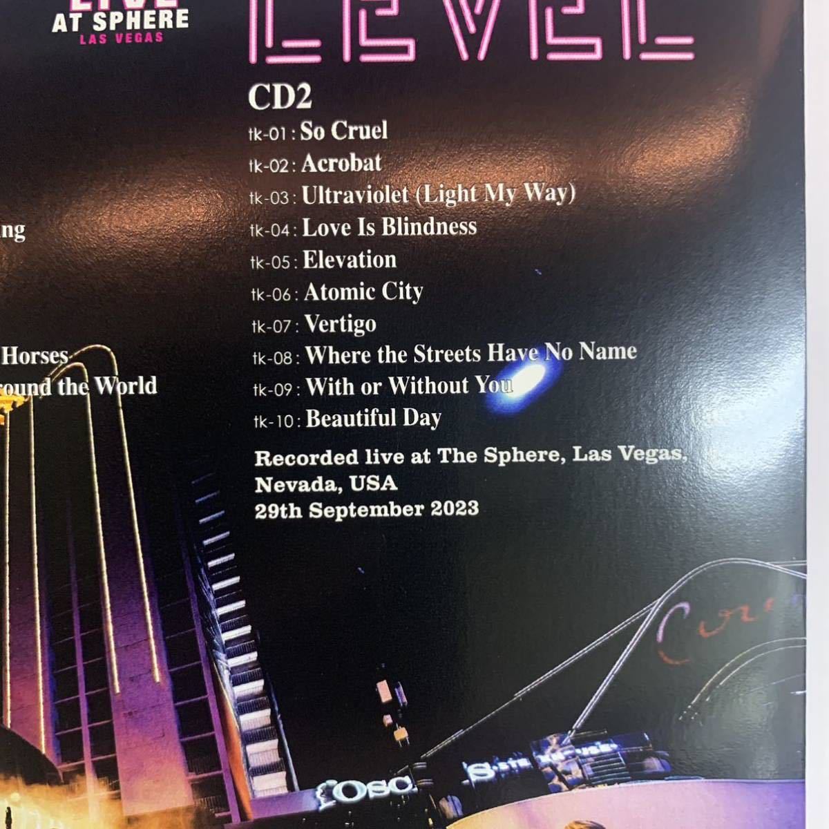 U2 / NEXT LEVEL Promo specifications with Sticker (2CD)