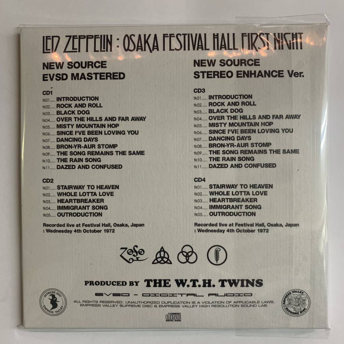 LED ZEPPELIN / LIVE IN OSAKA 7CD BOX Empress Valley