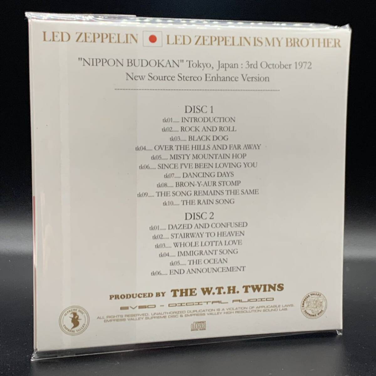 LED ZEPPELIN / LIVE AT BUDOKAN 1972 Jet Stream 4CD Empress Valley BOX