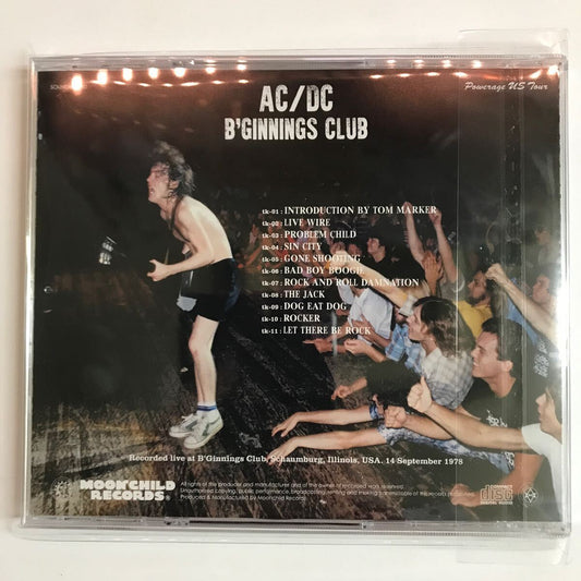 AC/DC / B'GINNINGS CLUB (1 CD) Moonchild Records