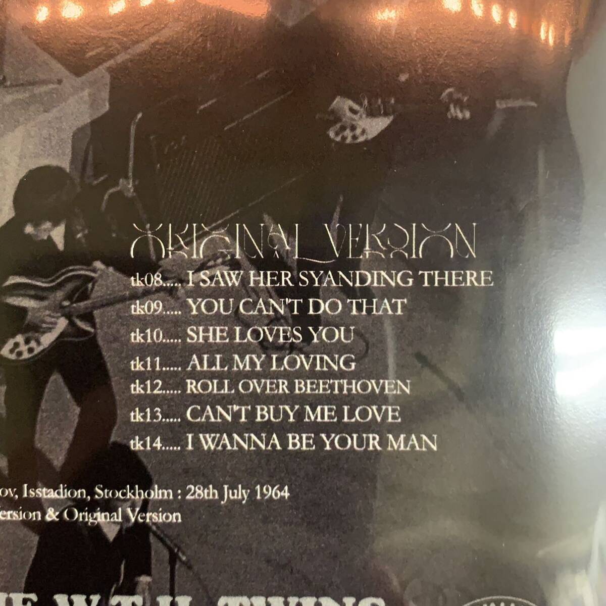 THE BEATLES / AT JOHANNESHOV Recorded live at Johanneshov, Istadion, Stockholm 28th July 1964 (1CD)