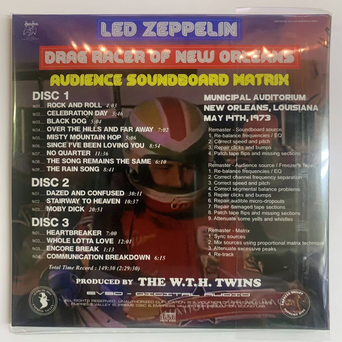 LED ZEPPELIN / DRAG RACER DE NUEVA ORLEANS (3 CD)