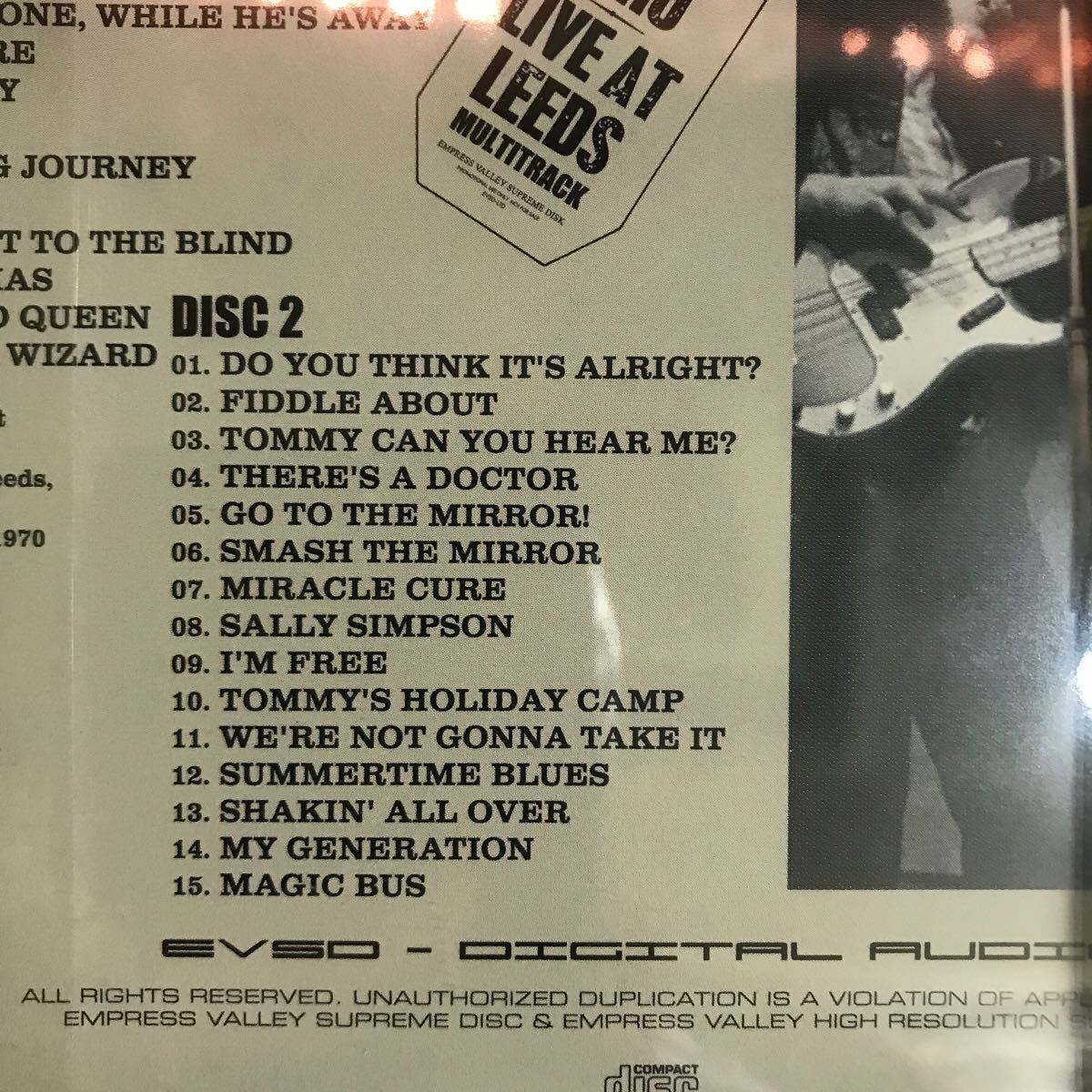 THE WHO / LIVE AT LEEDS Complete Multitrack SBD (2CD)