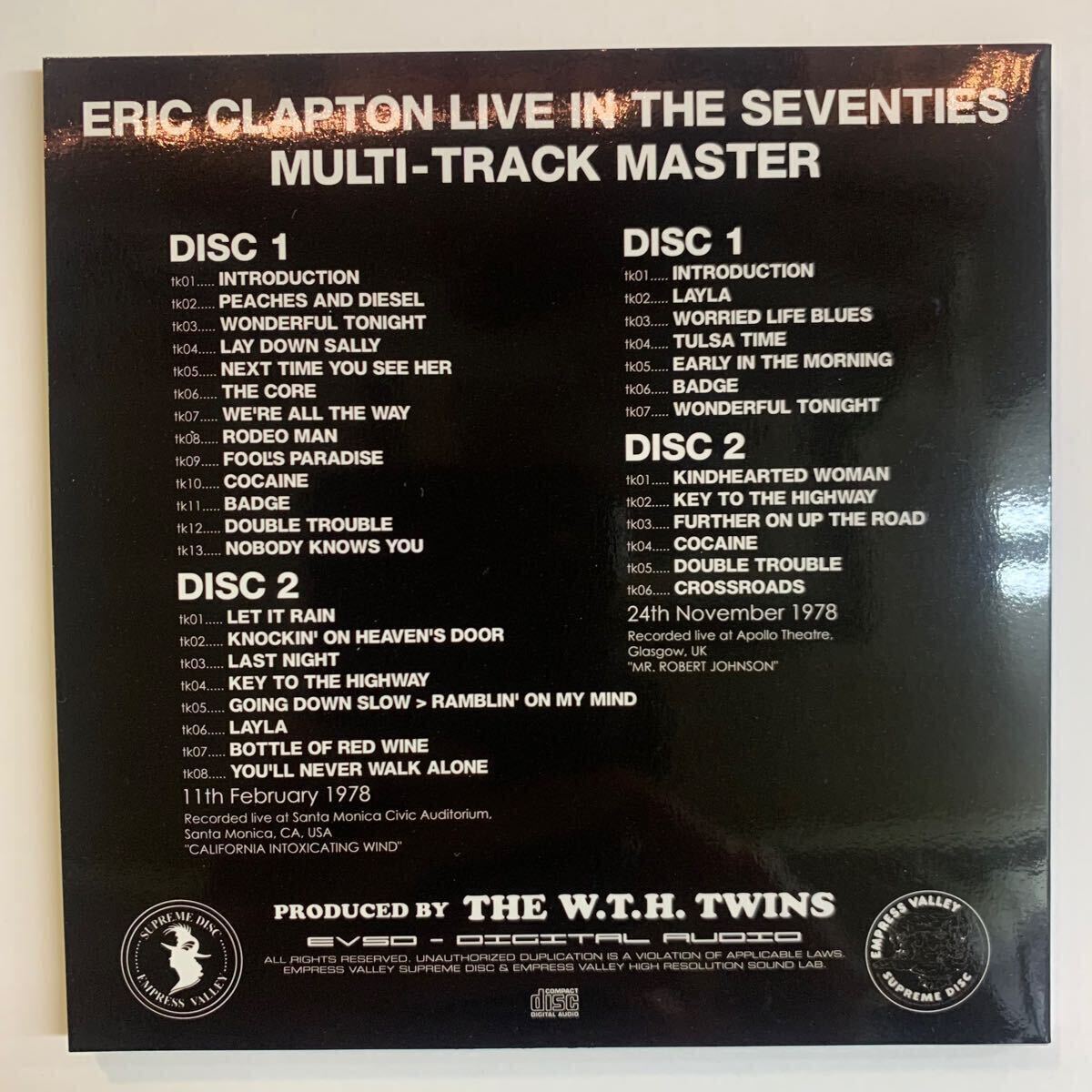 ERIC CLAPTON / EN VIVO EN LOS SETENTA (CAJA DE 4 CD)
