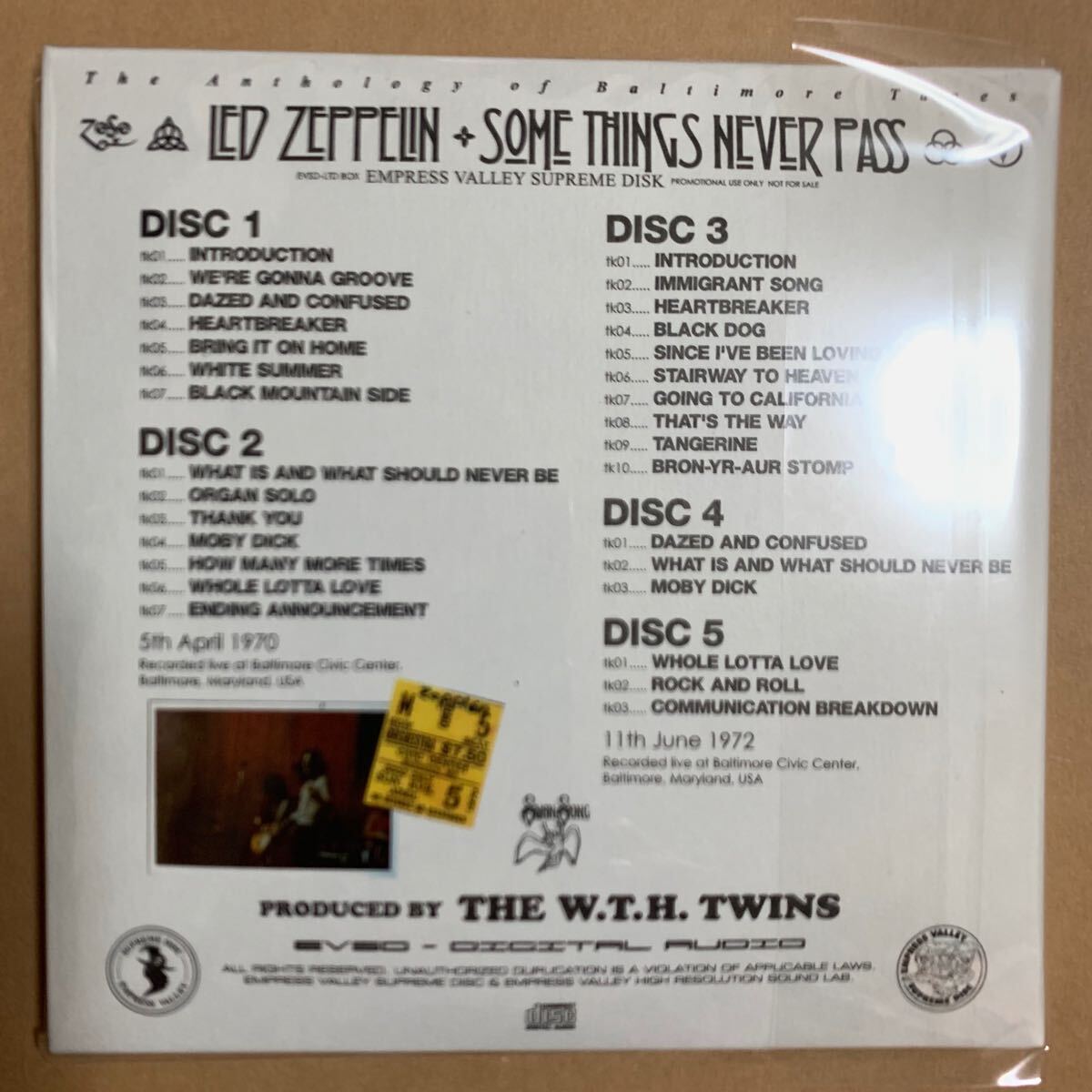 LED ZEPPELIN / SOME THINGS NEVER PASS 9CD BOX Empress Valley New