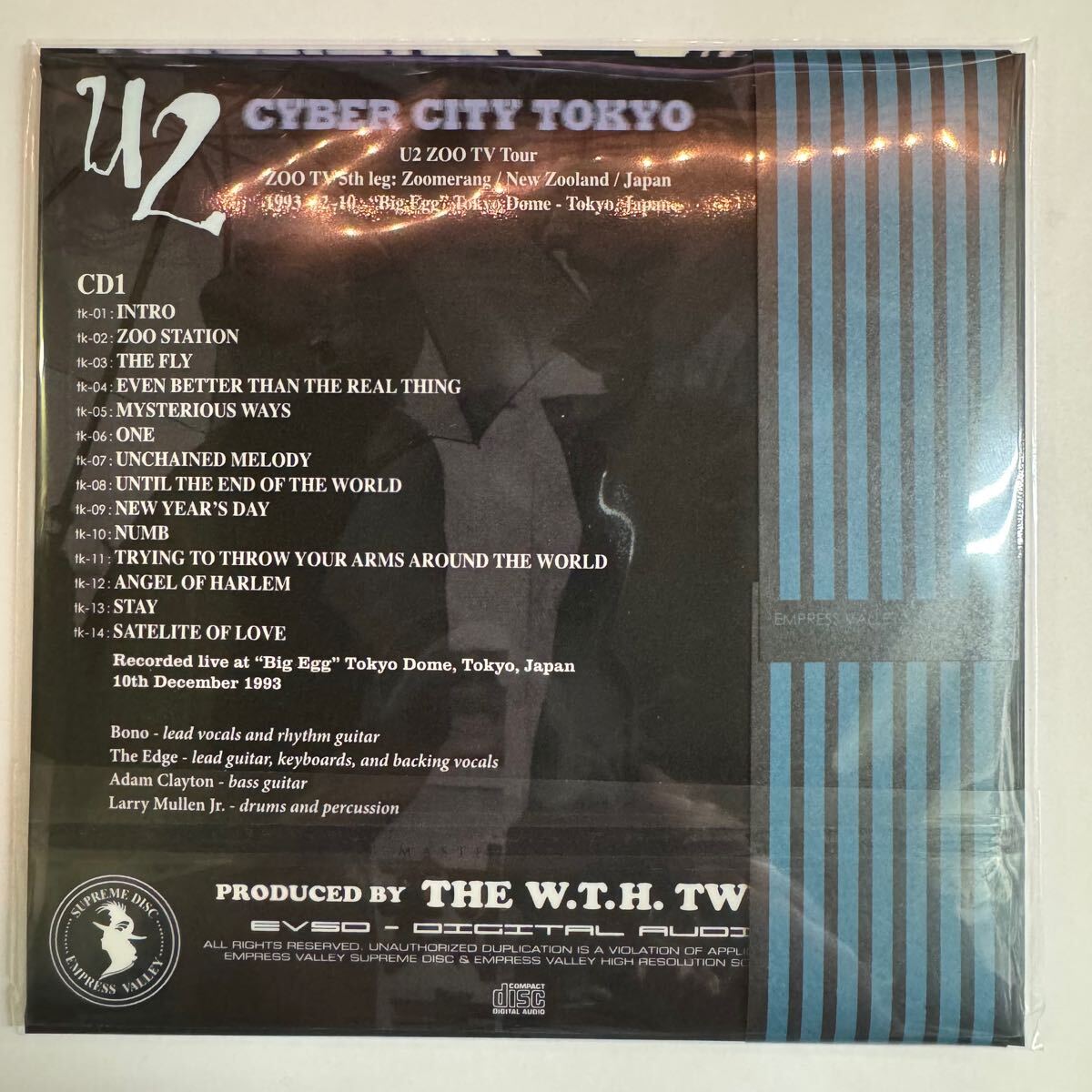 U2 / BLUE TAHITI BOX Ame No Shinjuku Kabukicyo Empress Valley 4CD Cyber City Tokio