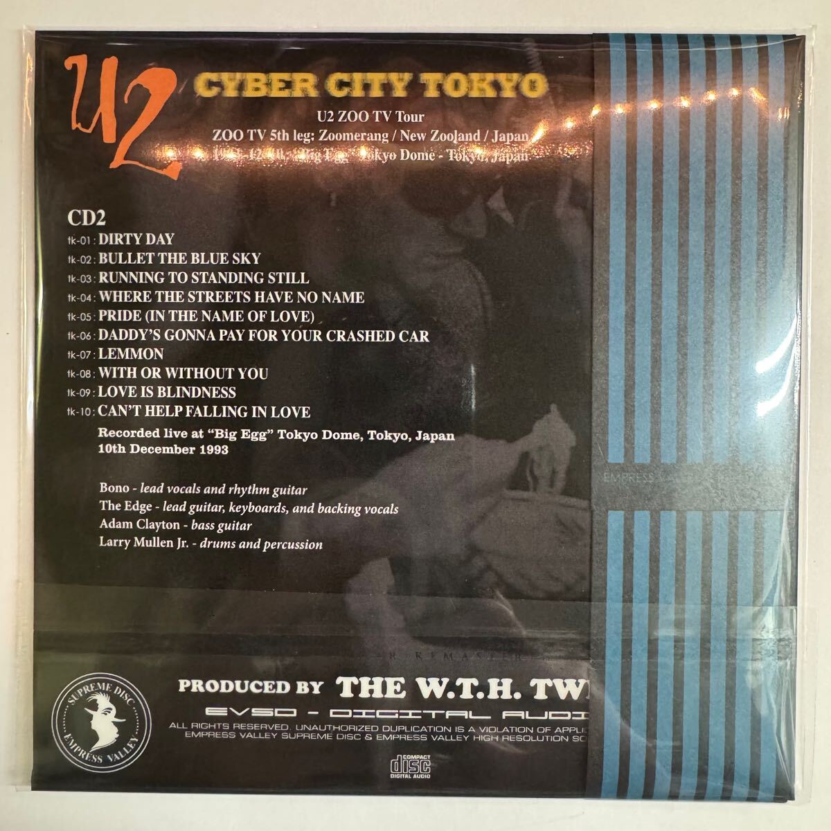 U2 / BLUE TAHITI BOX Ame No Shinjuku Kabukicyo Empress Valley 4CD Cyber City Tokio