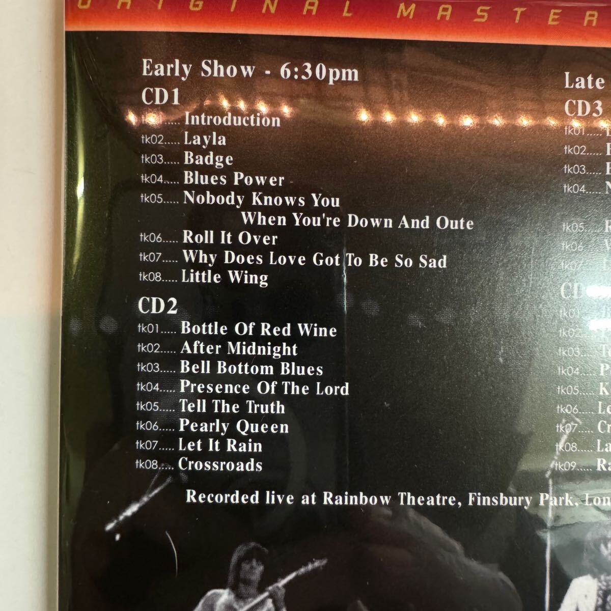 ERIC CLAPTON & THE PALPITATIONS / RAINBOW CONCERT (4CD)