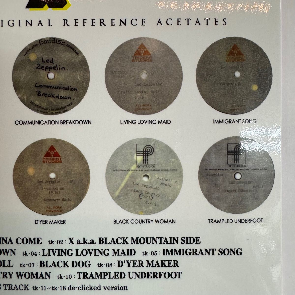 LED ZEPPELIN / X ACETATE MASTERS (1CD) Empress Valley