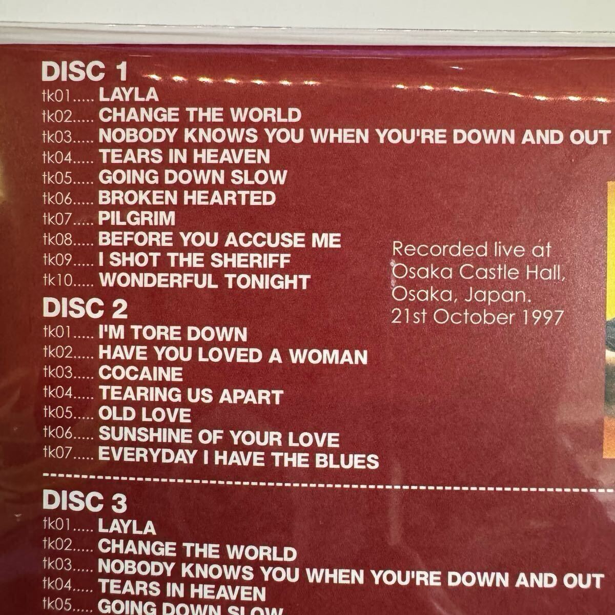 ERIC CLAPTON / TWO NIGHTS IN OSAKA CASTLE HALL (4CD)