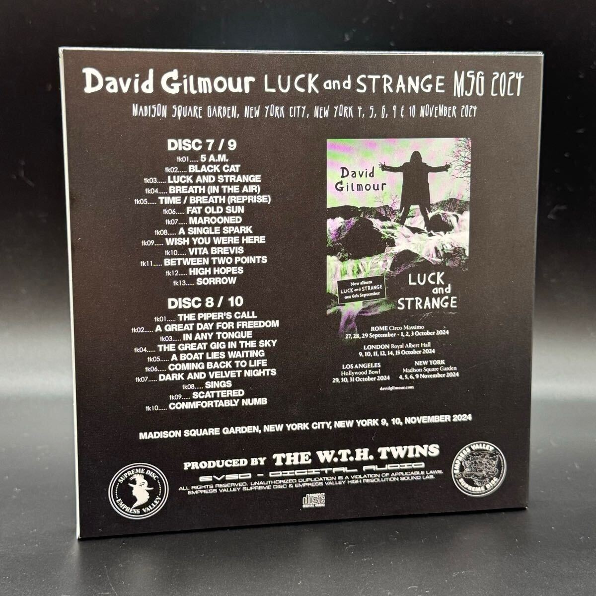 DAVID GILMOUR / MSG 2024 LUCK AND STRANGE (10CD BOX)
