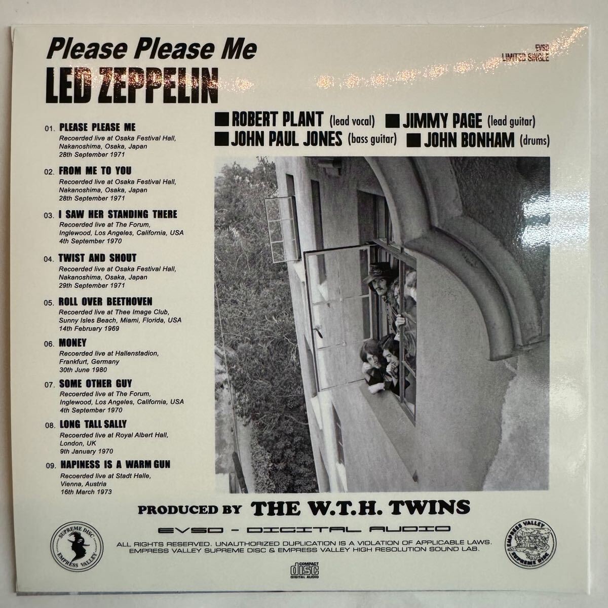 LED ZEPPELIN / PLEASE PLEASE ME 1CD EMPRESS VALLEY SUPREME DISK Limited ver.