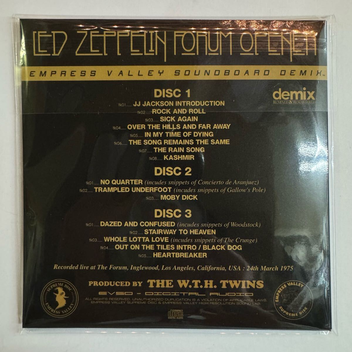 LED ZEPPELIN / FORUM OPENER LA 1ST NIGHT DEMIX (3CD)