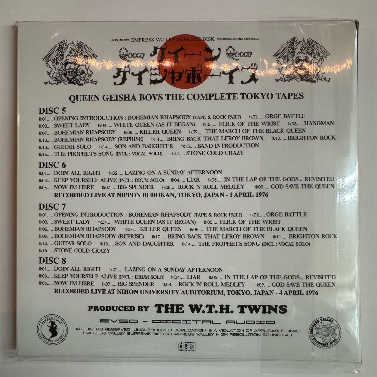 QUEEN / GEISHA BOYS (8CD+BONUS CD)