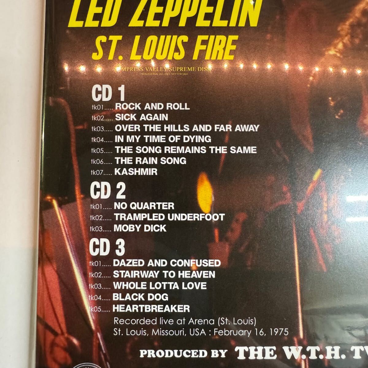 LED ZEPPELIN / ST. LOUIS FIRE (3CD) demix Empress Valley