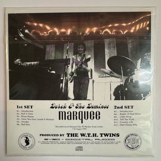 DEREK AND THE DOMINOS / HOT AUGUST NIGHT live at marquee (1CD)