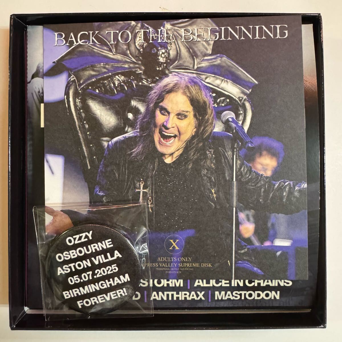 BLACK SABBATH / LA ÚLTIMA CENA Back To The Beginning Last Show Stereo Soundboard 6 CD Insignias de botón Caja limitada