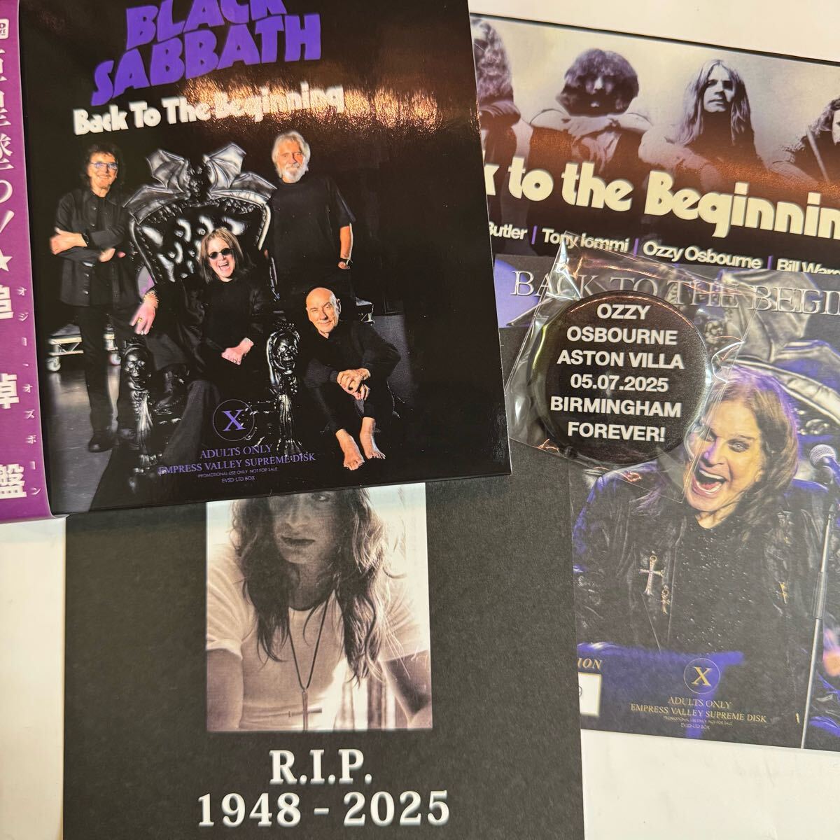 BLACK SABBATH / LA ÚLTIMA CENA Back To The Beginning Last Show Stereo Soundboard 6 CD Insignias de botón Caja limitada