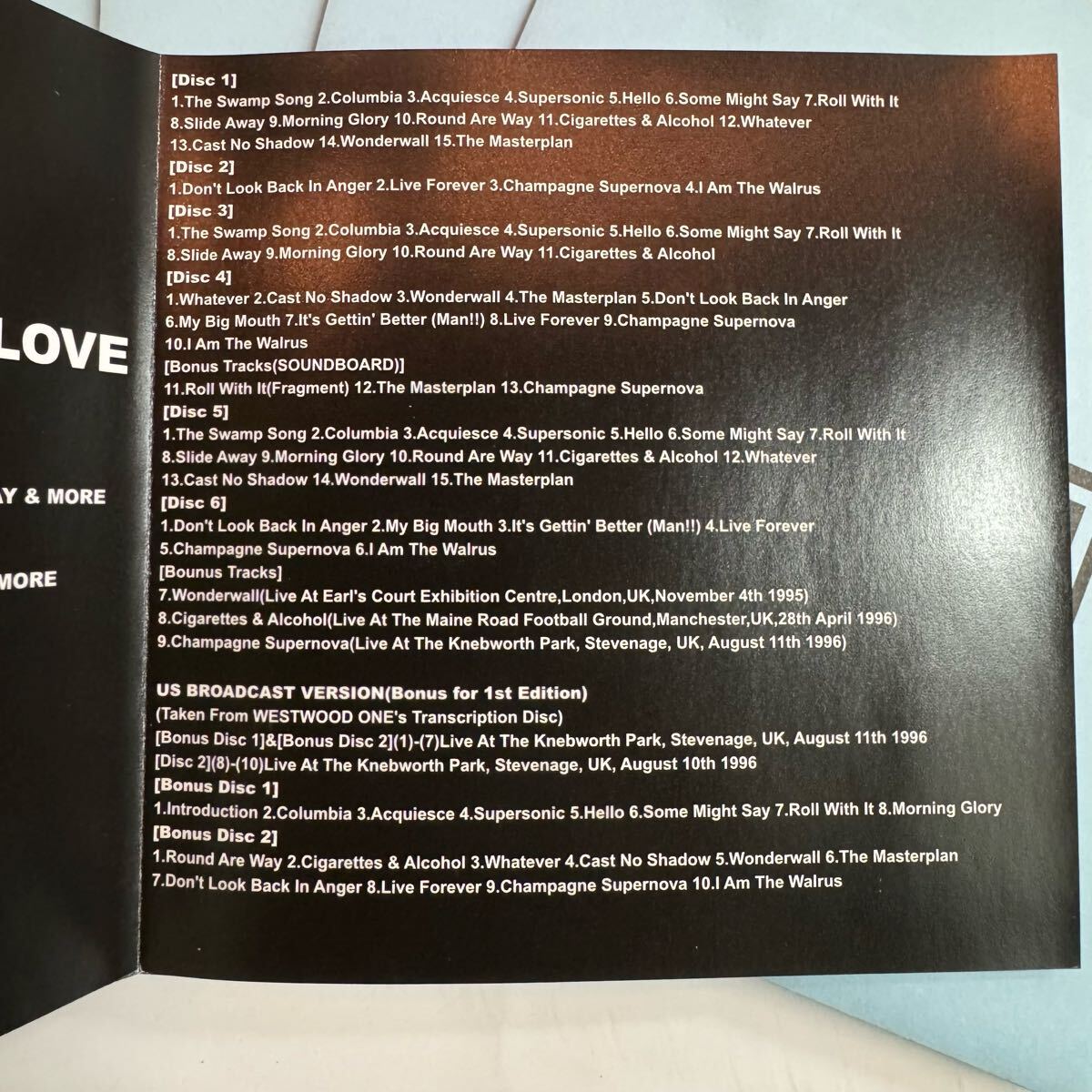 OASIS / THE SECOND SUMMER OF LOVE (6CD BOX)