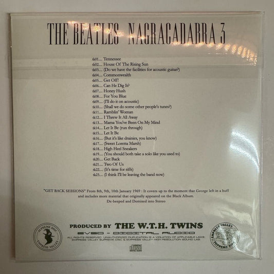 THE BEATLES / NAGRACADABRA Vol.3 (1CD) DEMIX Empress Valley New