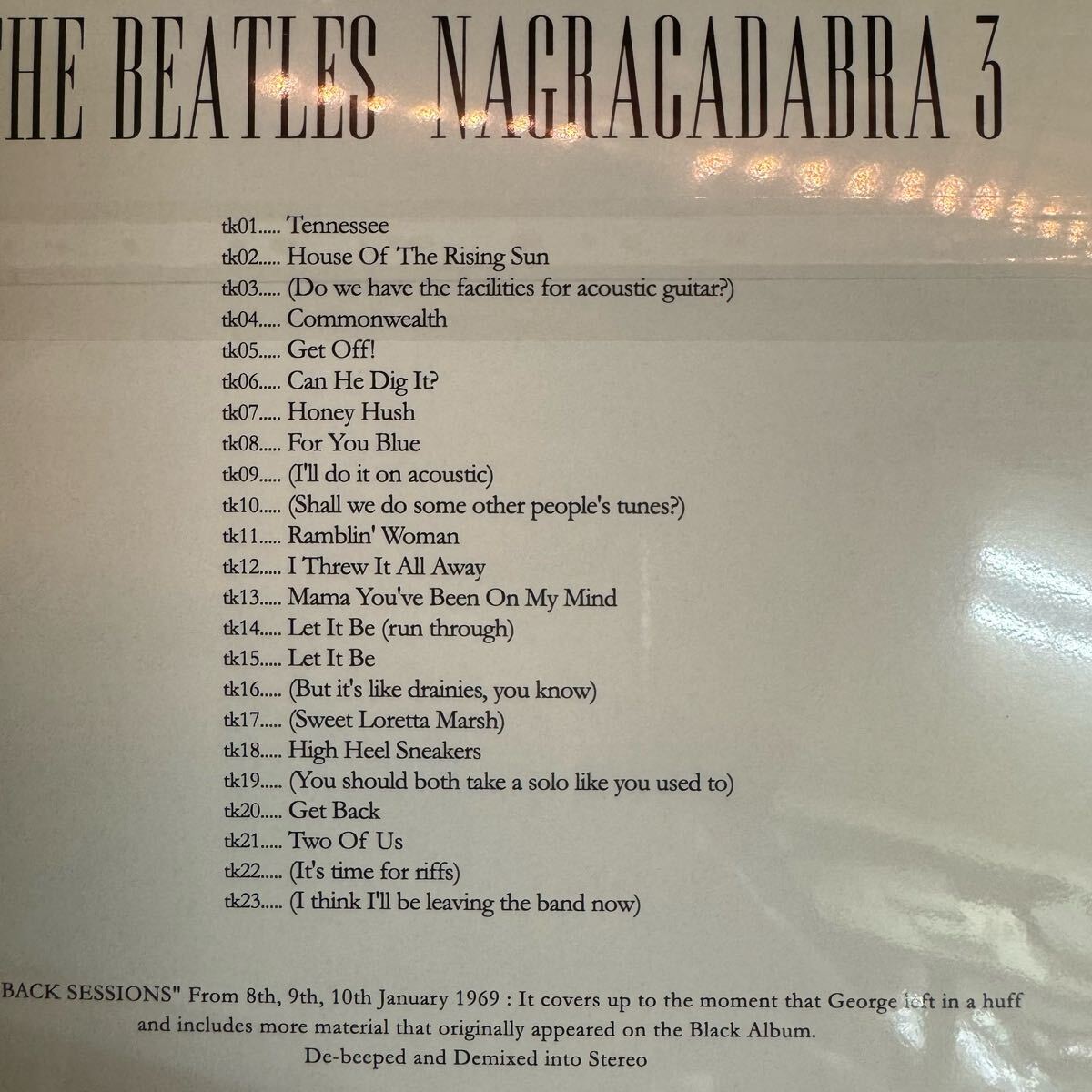 THE BEATLES / NAGRACADABRA Vol.3 (1CD) DEMIX Empress Valley New