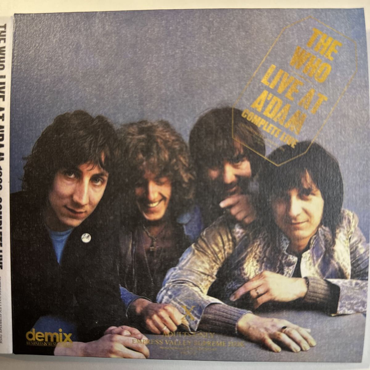 THE WHO / LIVE AT A’DAM (2CD+TOMMY MEDLEY disk) AMSTERDAM COMPLETE Demix Mastered Definitive Edition