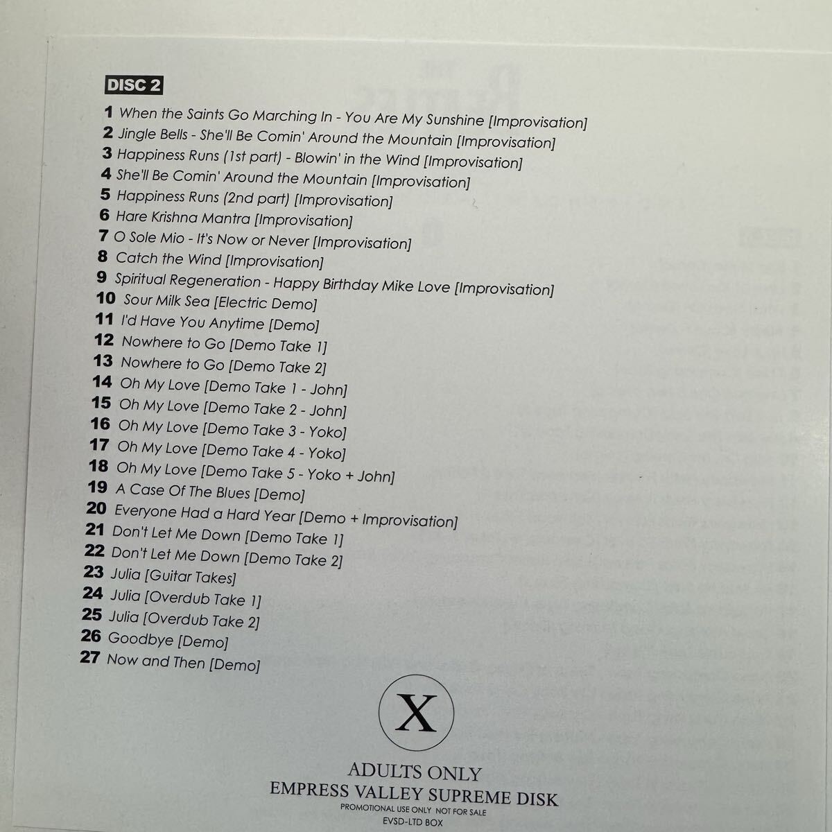 THE BEATLES / ANTHOLOGY 0 (2CD)