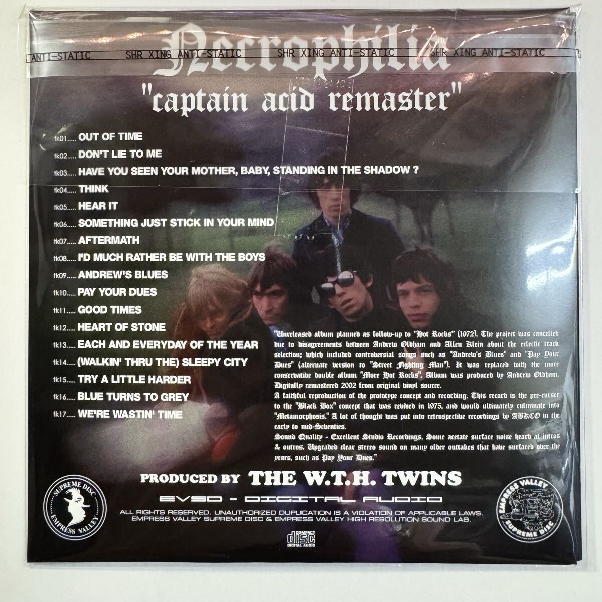 THE ROLLING STONES / NECROPHILIA captain acid remaster (1CD)