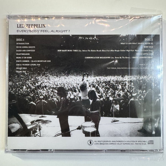 LED ZEPPELIN / EVERYBODY FEEL ALRIGHT (2CD)