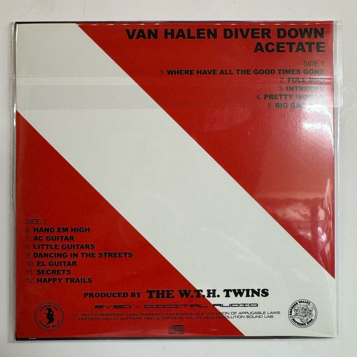 VAN HALEN / Unreleased Alternate Diver Down Acetate LP (1CD)