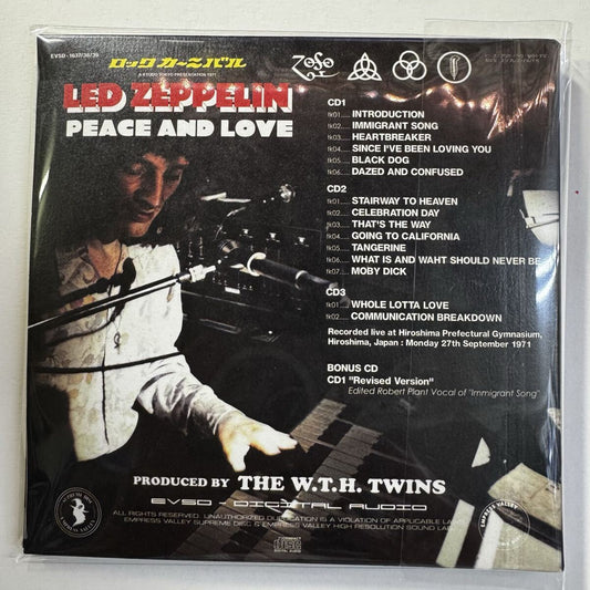 LED ZEPPELIN / PEACE AND LOVE (3CD+BONUS)
