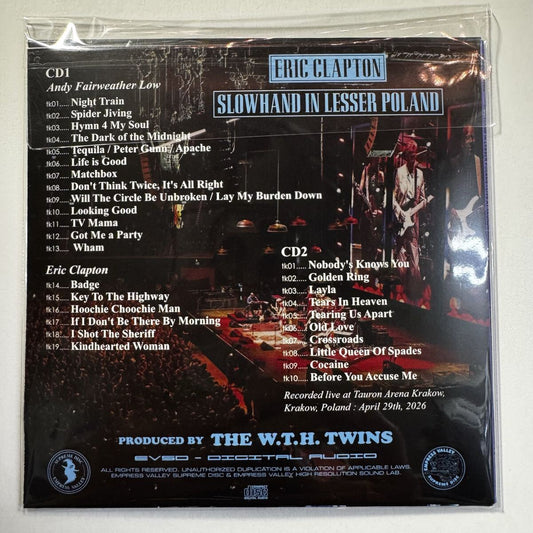 ERIC CLAPTON / SLOWHAND IN LESSER POLAND (2CD)