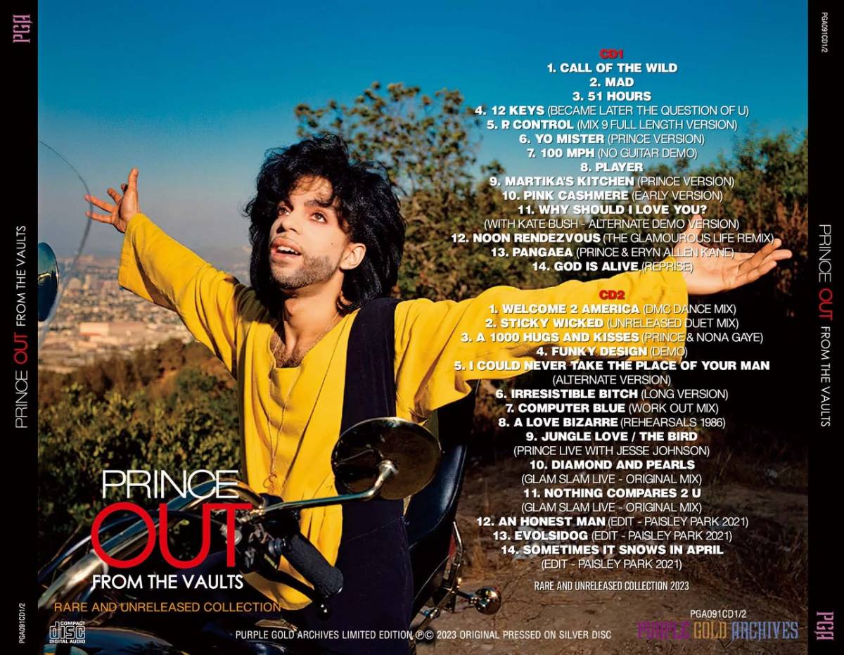 PRINCE / OUT FROM THE VAULTS RARE AND UNRELEASED COLLECTION (2CD)