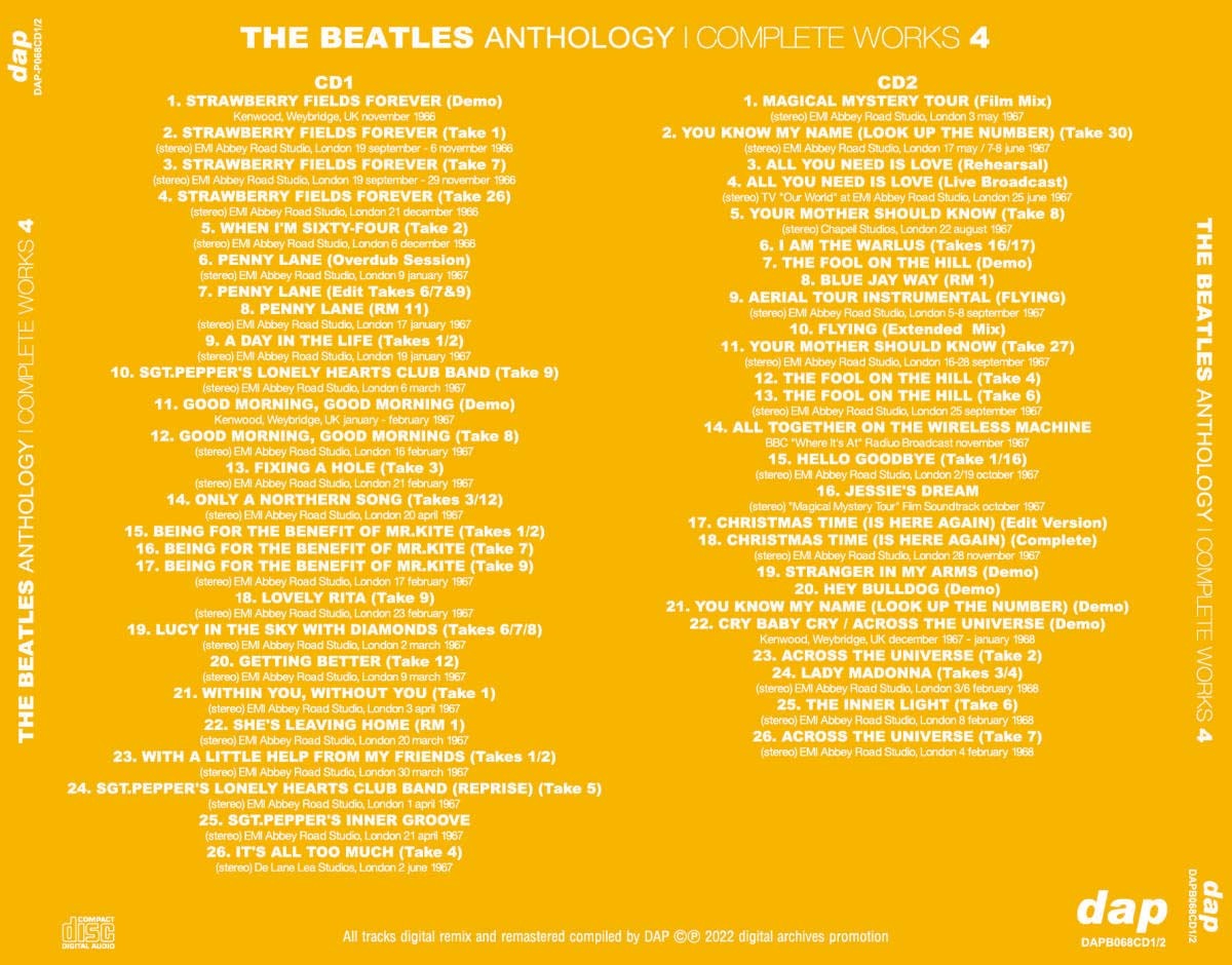 THE BEATLES / ANTHOLOGY COMPLETE WORKS 1 - 7 Complete set (14CD)